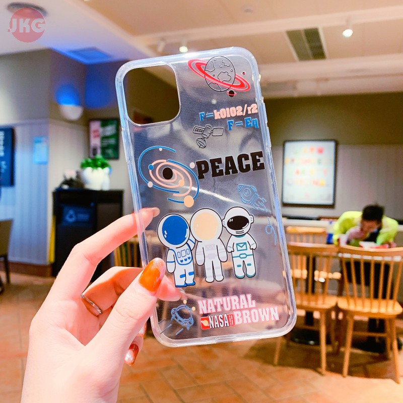 Ốp Lưng Họa Tiết Phi Hành Gia Độc Đáo Cho Iphone 12 Mini 11 Pro Max Xs Max Xr 6 7 8 Plus Iphone 5 4