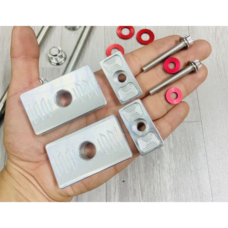 Full bộ Pas tăng sên âm kèm ốc và lông đền xài cho Future 125, Future led full nhôm Cnc