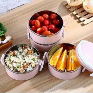 Hộp đựng cơm giữ nhiệt 4 tầng lúa mạch