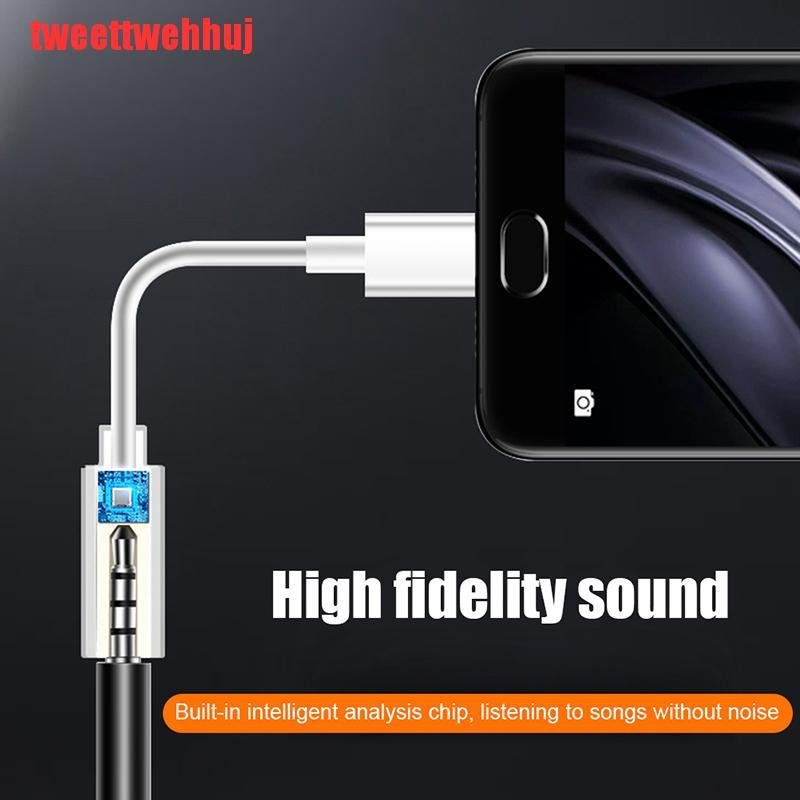 Cáp Chuyển Đổi Âm Thanh Jack Cắm Type C Sang 3.5mm Cho Huawei P30 Xiaomi