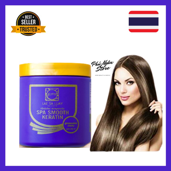 Kem ủ tóc lụa Lae Sa Luay Spa Smooth Keratin Thái Lan 250g | BigBuy360 - bigbuy360.vn
