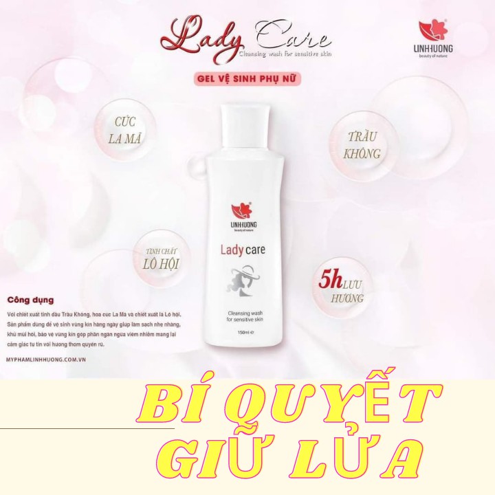 GEL LADY CARE PHỤ KHOA LINH HƯƠNG - HỒNG THƠM KHÍT [CHÍNH HÃNG]