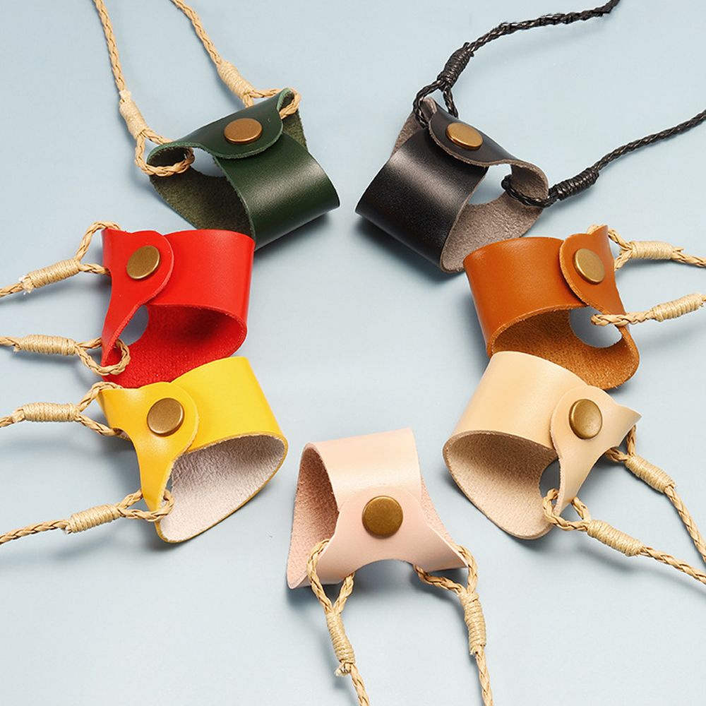 Túi giữ mắt kính bằng da pu có dây đeo nhiều màu tùy cọn tiện dụng