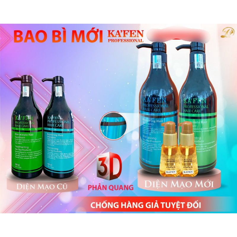 Dầu gội xả hoàn hunhf Kaffen 800ml x 2