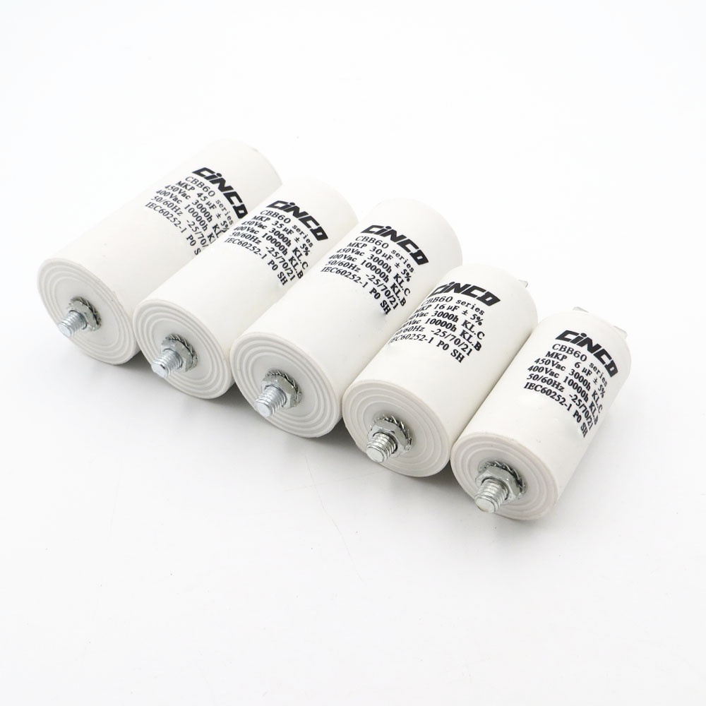 Bộ 2 Tụ Điện Động Cơ 4pin SH AC 450V CBB60 CBB65 5UF -150UF