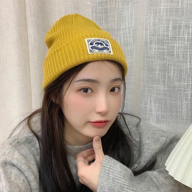 Mũ beanie dệt kim thời trang mùa đông cho nam nữ