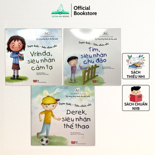 Sách - Kỹ năng sống dành cho học sinh Super kids Siêu nhân nhí cho trẻ em 5-12 tuổi (Bộ 3 quyển) - NPH Đinh Tị
