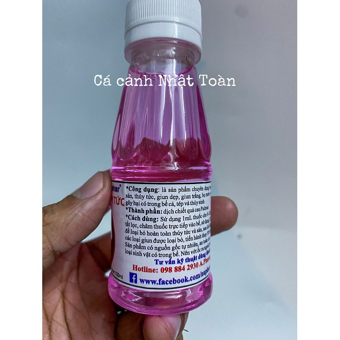 DIỆT SÁN, THỦY TỨC BỂ CÁ NUPHAR 100ML