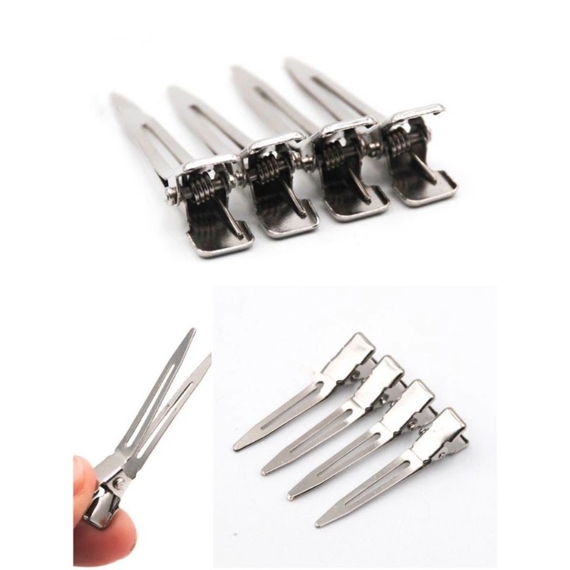Kẹp mỏ vịt nhỏ làm tóc chuyên dụng bằng thép không gỉ chính hãng