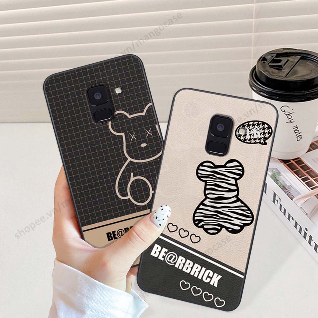 Ốp lưng Samsung A6 2018 / A6 Plus / A6+ in hình happy nice, bé gấu đáng yêu