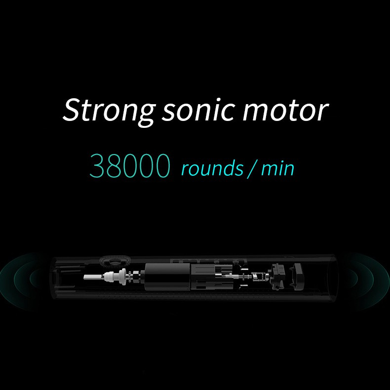 Bàn chải đánh răng điện siêu âm Pffee chống nước IPX7 5 chế độ hỗ trợ sạc không dây