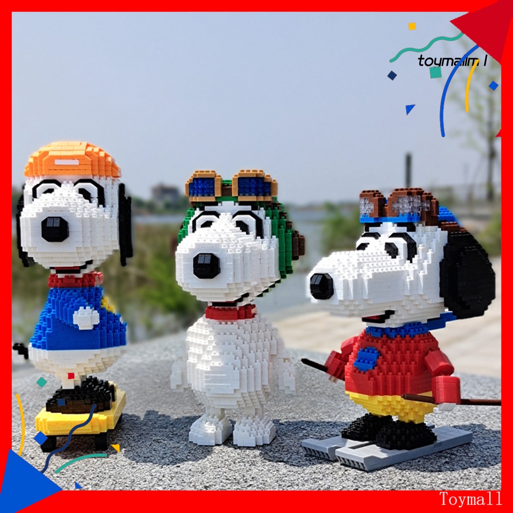 Đồ Chơi Lắp Ráp Mô Hình Chú Chó Snoopy Dễ Thương