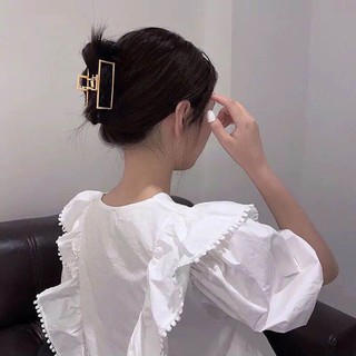 (Hàng Mới Về) Kẹp Tóc Càng Cua Bằng Kim Loại Thiết Kế Thời Trang