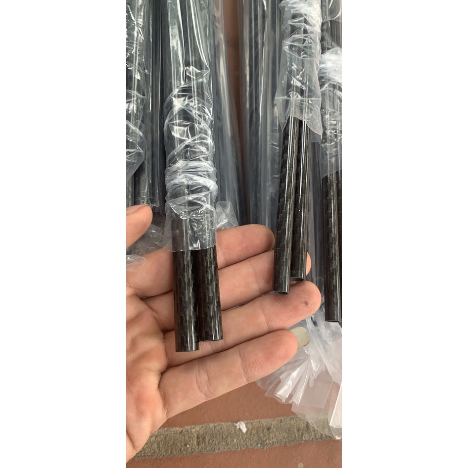 Ống carbon 3k  siêu cứng nhiều kích thước phi 16mm, 14mm, 12mm, 10mm, 8mm, 6mm