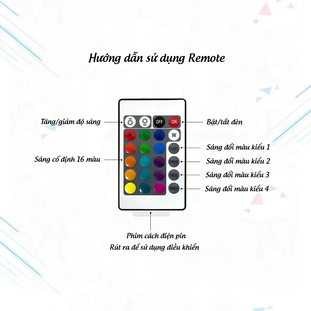 Đèn ngủ để bàn pha lê trang trí ánh sáng đầy đủ màu sắc, mẫu mã decor phòng