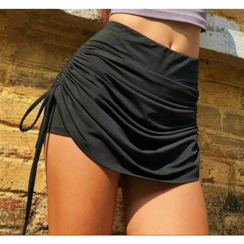 Chân váy body rút dây 2 bên có quần trong