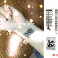 Hình xăm dán mã vạch 10x6cm
