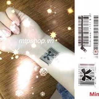 Hình xăm dán mã vạch 10x6cm
