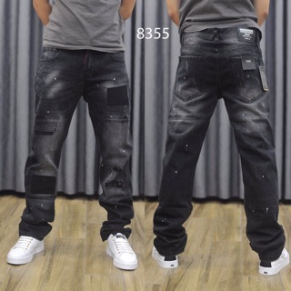 Quần bò ống suông 8355