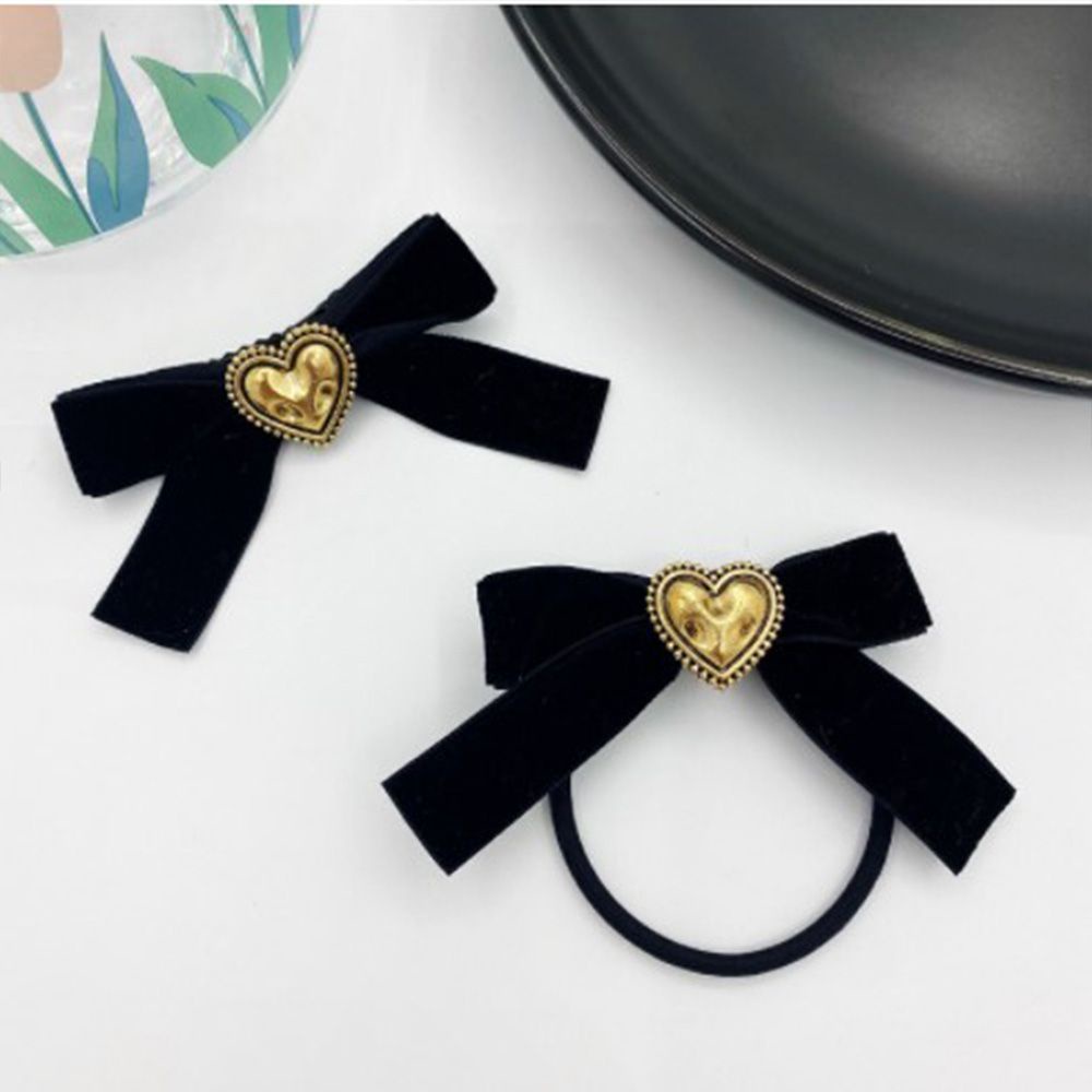 Dây buộc tóc thắt nơ màu sắc ngọt ngào phong cách Hàn Quốc cho nữ