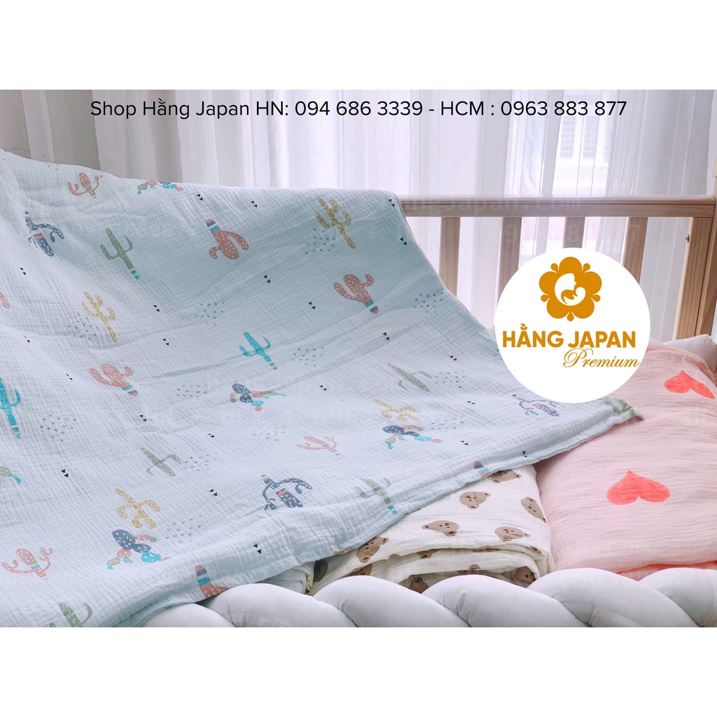 Chăn xô trần bông Babybee cho bé dày dặn ấm áp kích thước 1m*1.2m (ngẫu nhiên)