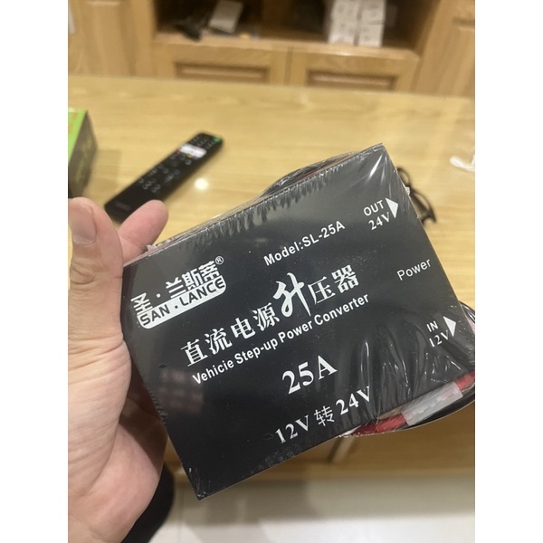 CHUYỂN ĐIỆN DC 12V LÊN DC 24V 25A (tăng áp 12v lên 24v)