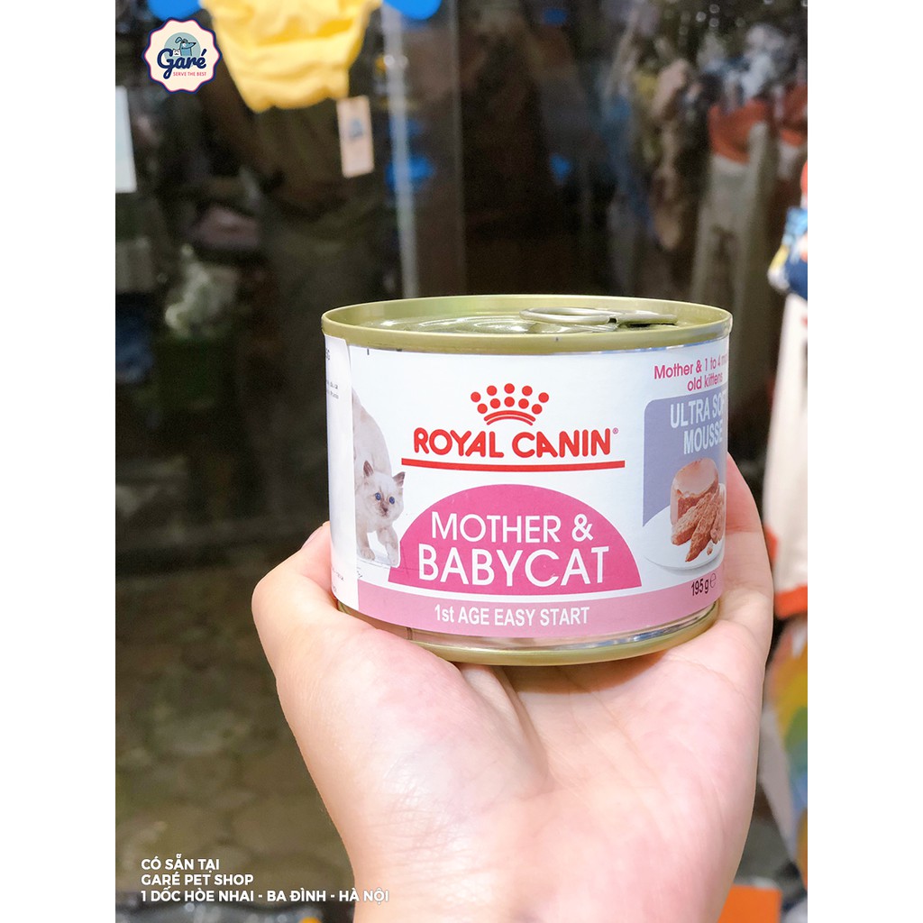 195g - Pate Mother Babycat Royal Canin dành cho Mèo mẹ mang thai, Mèo con dưới 4 tháng tuổi