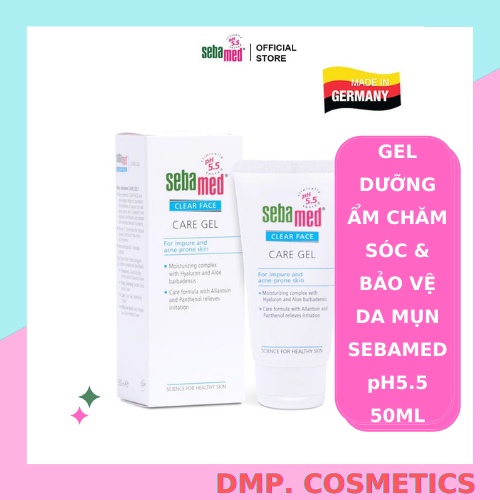 Gel dưỡng ẩm chăm sóc và bảo vệ da mụn Sebamed pH5.5 Clear Care Gel 50ml [Nhập Khẩu Chính Hãng]