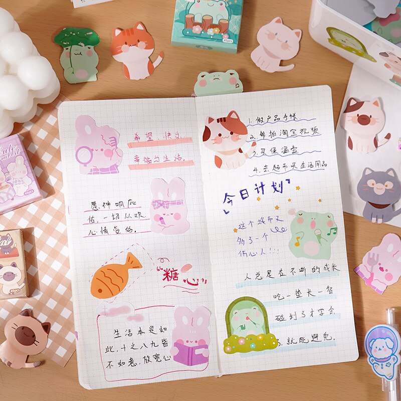 Set 45 miếng dán trang trí hình động vật đáng yêu