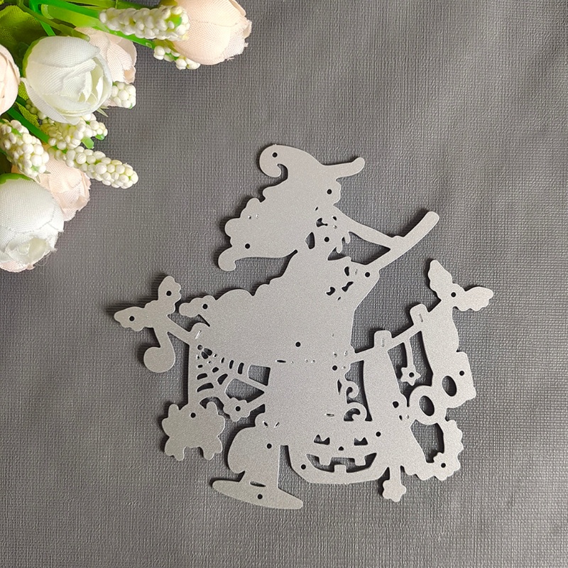 Khuôn Cắt Giấy Làm Từ Kim Loại Hình Halloween Trang Trí Scrapbook