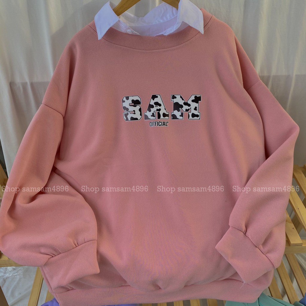 [RẺ VÔ ĐỊCH] Áo Sweater nỉ Sam Ofiicial Ulzzang samsam4896, Áo Nỉ Form Thụng Tay Phồng | BigBuy360 - bigbuy360.vn