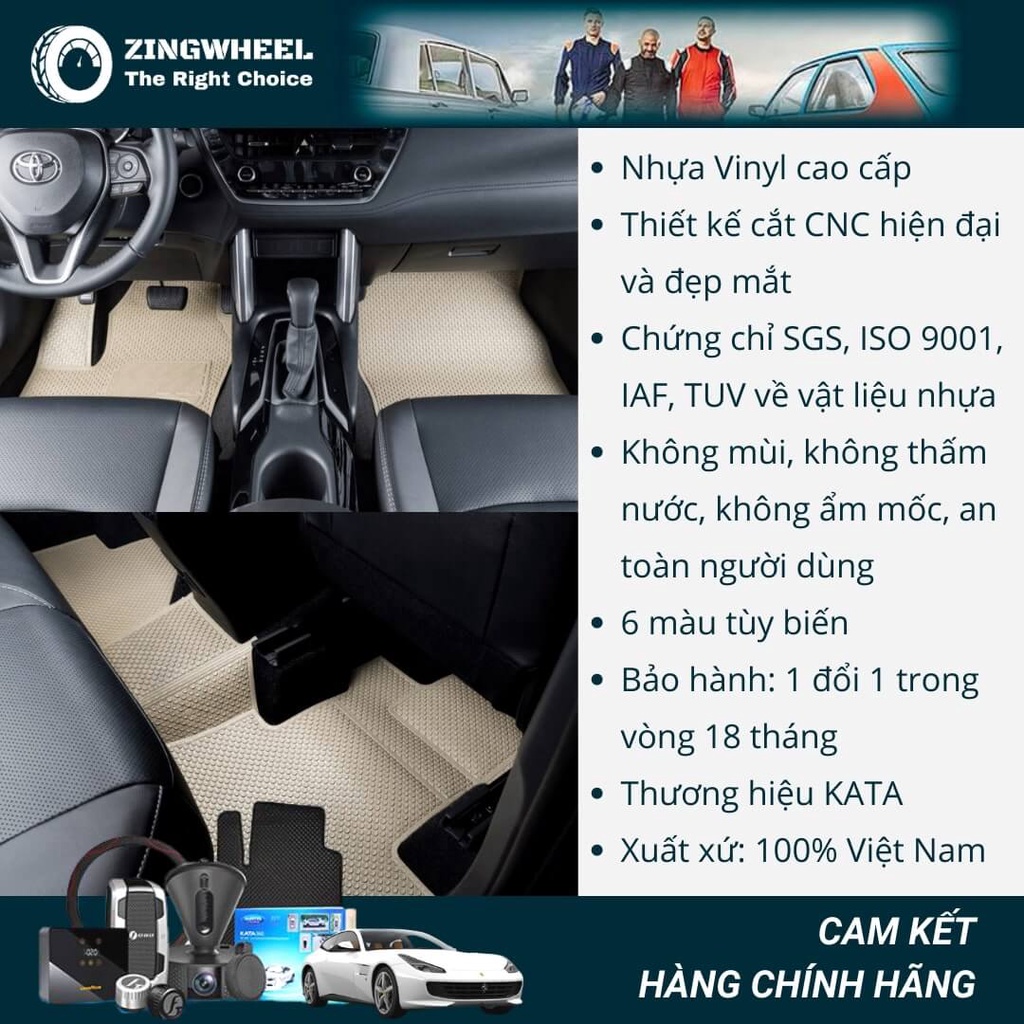 Thảm lót sàn ô tô KATA cao cấp cho xe Mitsubishi Pajero Sport