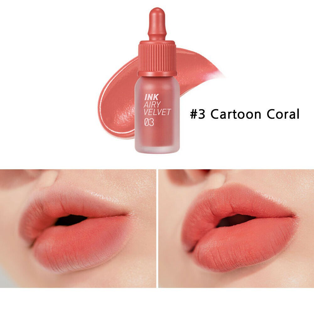 Son kem lì Peripera INK Airy Velvet màu #03 Cam san hô siêu xinh | Shopee  Việt Nam