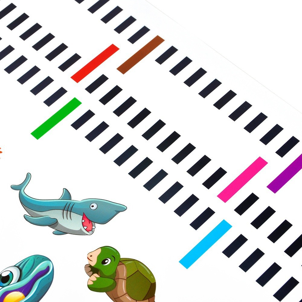 Miếng dán đề-can hình thước đo chiều cao của bé, gỡ ra dễ dàng