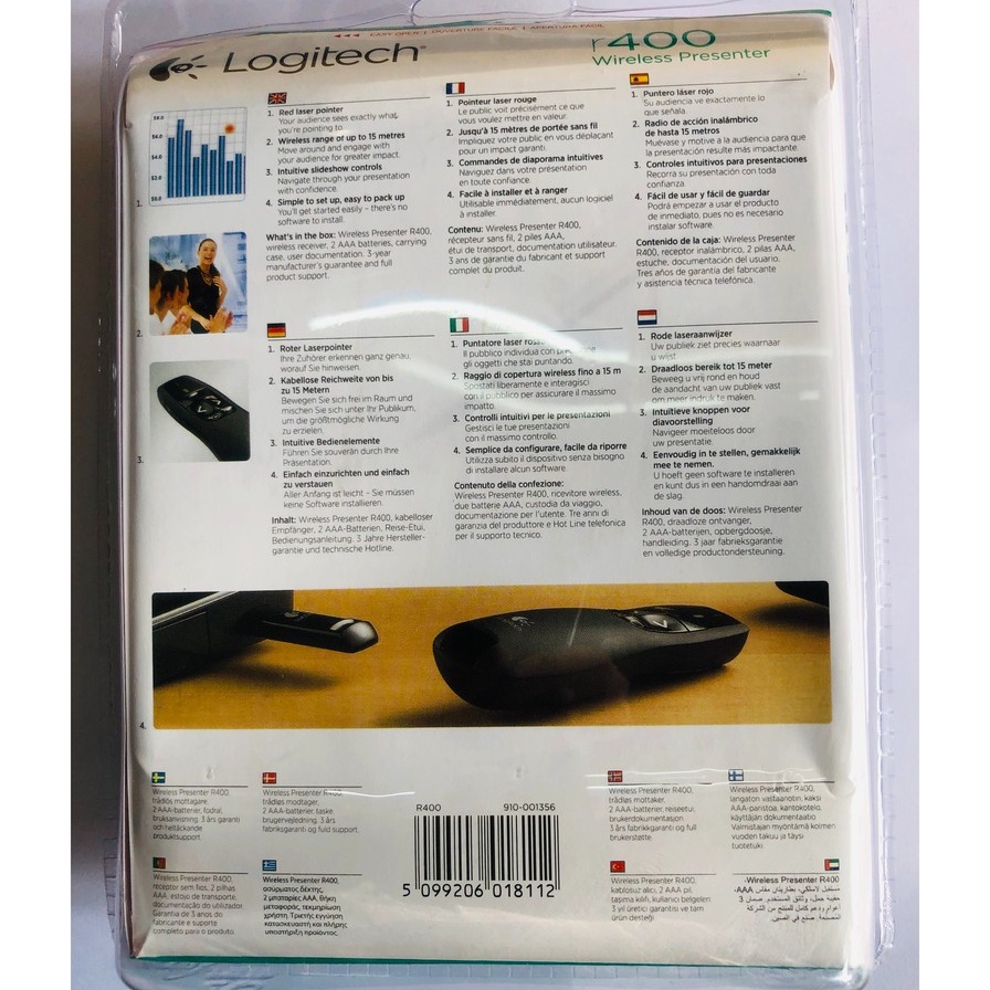 Bút trình chiếu Logitech R400 Chính Hãng
