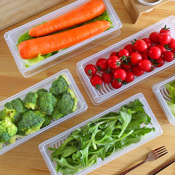 Hộp Thực Phẩm , Hộp Đựng Hoa Quả,Thực Ăn, Rau Củ Để Tủ Lạnh Bằng Nhựa PP Cao Cấp An Toàn Cho Sức Khỏe