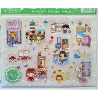 Sticker Nhãn Dán Trang Trí Anime Nhiều Mẫu Bộ 4