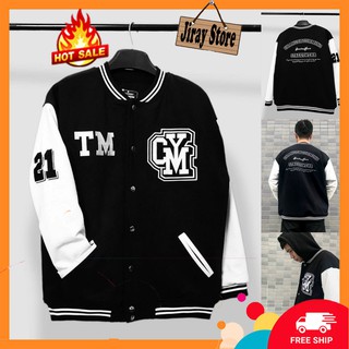 Áo khoác dù nam nữ unisex - áo khoác jacket bombers gym màu đen - jiray.store