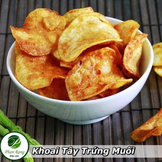 Khoai tây sốt trứng muối - đồ ăn vặt