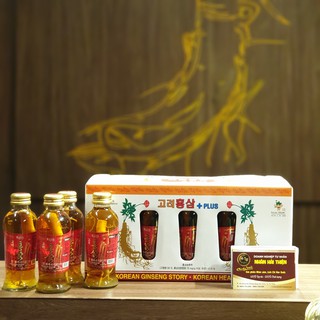 Nước Hồng Sâm có củ KGS Hàn Quốc ( 10 chai )