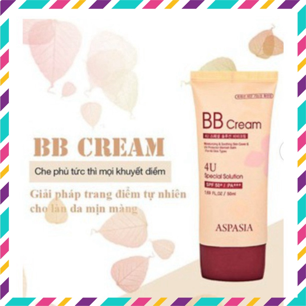 Kem Nền Che Khuyết Điểm BB Cream Aspasia 4U Special Hàn Quốc (Có chống nắng Spf50+/PA+++)