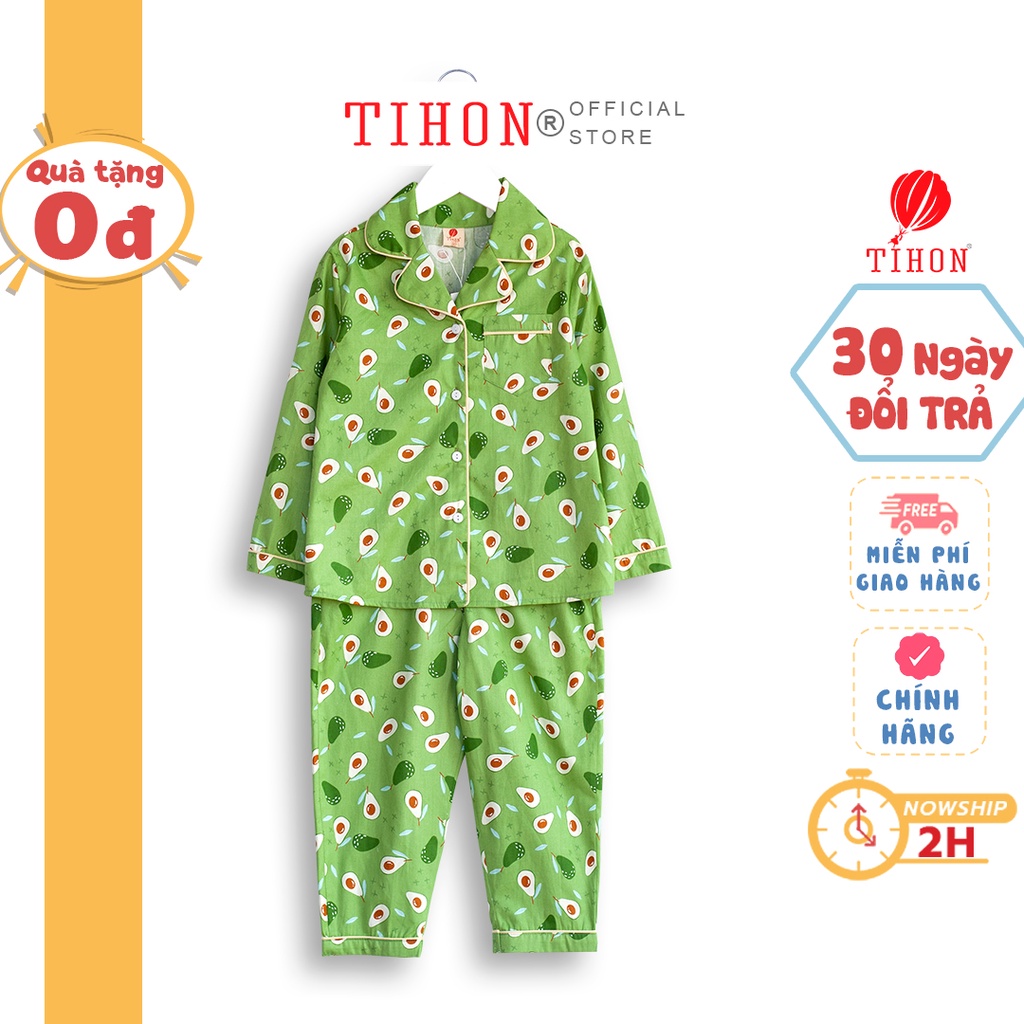 Bộ pijama bé trai TIHON chất liệu thô nhập khẩu mềm mại thoáng mát SET0750269