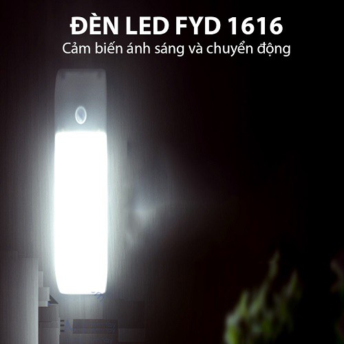 ĐÈN LED CẢM BIẾN CHO TỦ QUẦN ÁO DÙNG PIN SẠC FYD1616