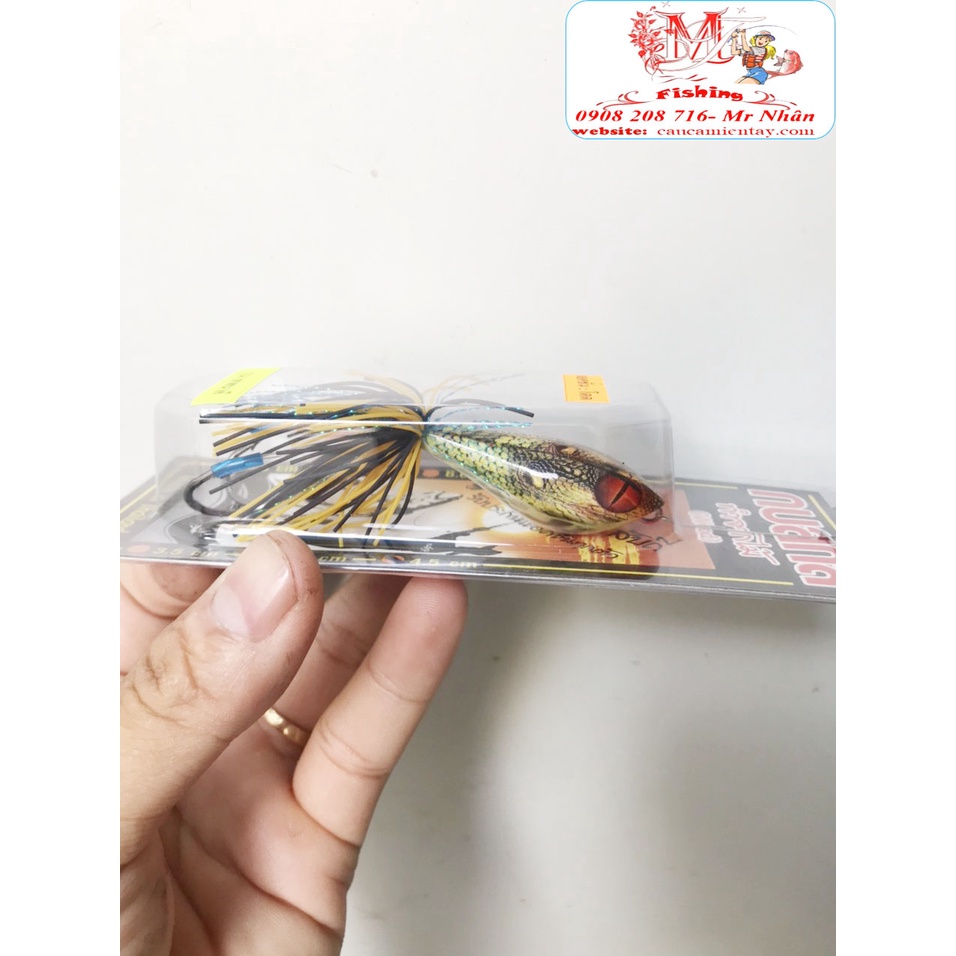 Mồi Giả Câu Cá Lóc Nháy Nhãy Đầu Rắn Thái Lan