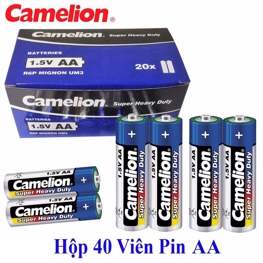 Hộp 40 viên pin AA pin AAA Camelion