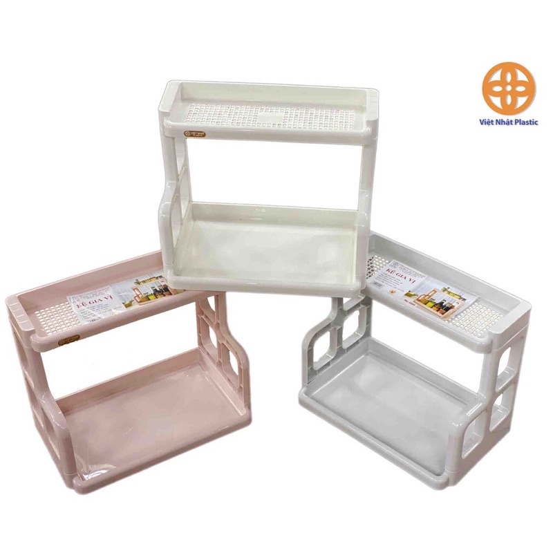 Kệ đựng gia vị 2 tầng- Kệ để đồ thông minh 2 tầng đa năng tiết kiệm không gian - Tee &amp; Mee