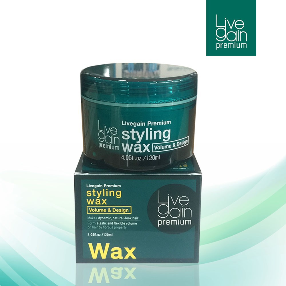 Wax mềm LiveGain Styling xanh tạo kiểu tóc nam 120ml (KOREA)