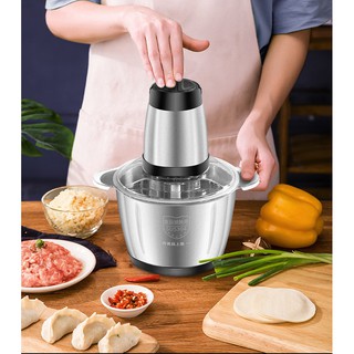 Máy xay đa năng kèm 2 bộ dao - Chất liệu INOX công suất 300W Dung tích 2L , Máy xay thực phẩm mua loại nào công suất lớn