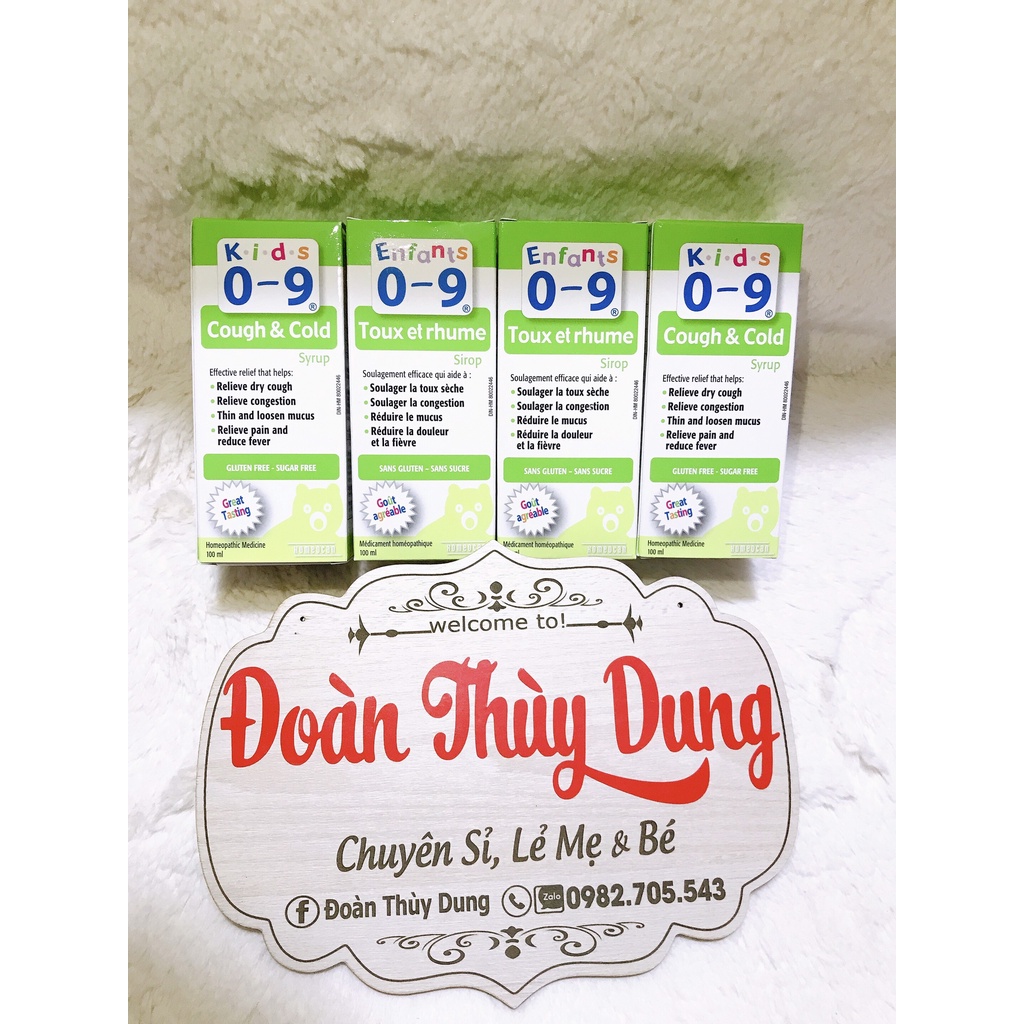 COUGH & COLD SYRUP FOR KIDS cho bé từ 0 đến 9 tuổi