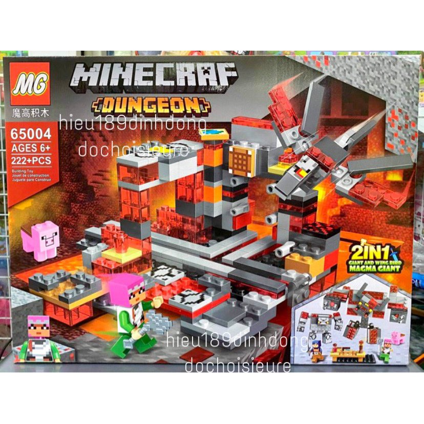 Lắp ráp xếp hình non Lego Minecraft My World 65004 : Khu mỏ 222+ mảnh